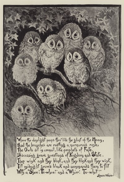 Corujas de Louis Wain de Louis Wain